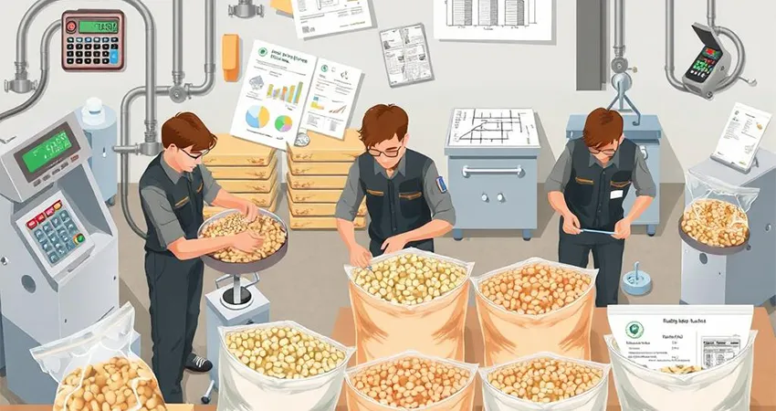 عوامل مؤثر بر هزینه راه‌اندازی کارگاه بسته‌بندی حبوبات