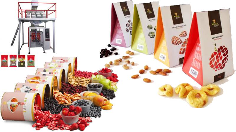 بسته بندی میوه و سبزی خشک